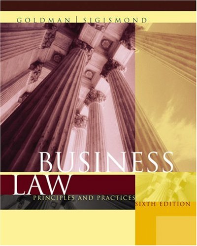 Stock image for Business Law : Principles and Practices for sale by Better World Books