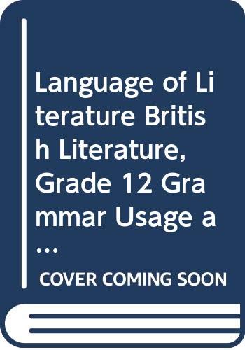 9780618303953: Language of Literature British Literature, Grade 12 Grammar Usage and Mechanics Workbook: Mcdougal Littell Language of Literature (Lang of Lit Rev 6-12 00-01)