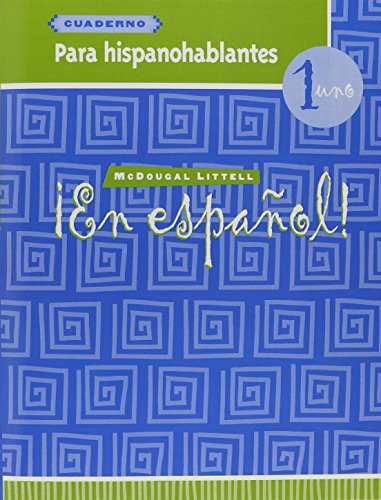 Stock image for En Espanol: Level 1, Cuaderno, Para hispanohablantes (Spanish Edition) for sale by Books of the Smoky Mountains