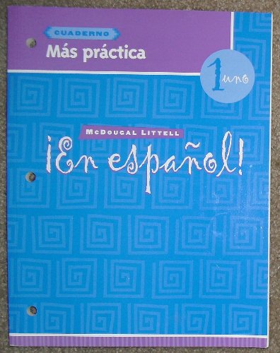 En Espanol: Level 1 Mas Practica Cuaderno (Spanish Edition) (9780618304585) by Gahala, Estella; Carlin