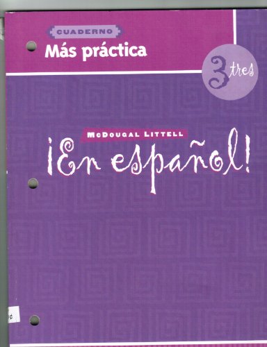 Stock image for En Espanol: Level 3 Mas Practica Cuaderno (Spanish Edition) for sale by Ergodebooks