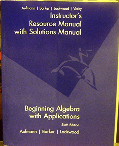 9780618306091: Instructors Resource Manual with Solutions Manual