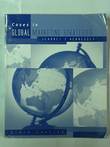 9780618310609: Cases in Global Marketing Strategies.
