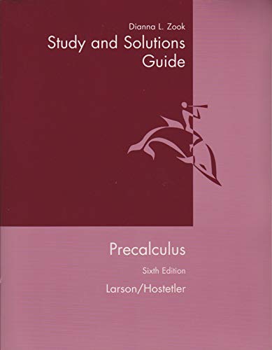 9780618314379: Study and Solutions Guide to Accompany Precalculus, 6th Edition