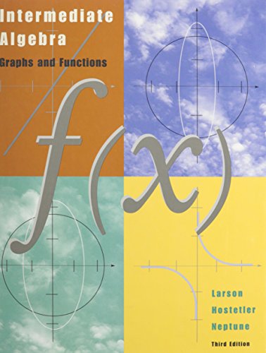 Intermediate Algebra With H M Cubed, 3rd Ed + Study + Solutions Guide + Graphing Technology Guide + Smarthinking (9780618315611) by Larson, Ron