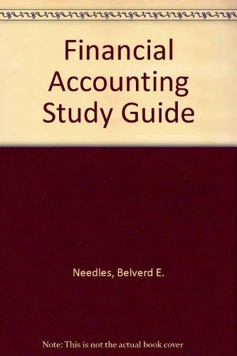 Stock image for Financial Accounting Study Guide for sale by SecondSale