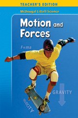 Imagen de archivo de McDougal Littell Science: Motion and Forces, Teacher's Edition a la venta por Decluttr