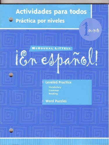 Stock image for En Espanol 1: Actividades Para Todos (Spanish Edition) for sale by Front Cover Books