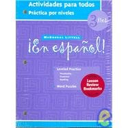 Imagen de archivo de En Espanol : Level 3 Actividades Para Todos ; 9780618334735 ; 0618334734 a la venta por APlus Textbooks
