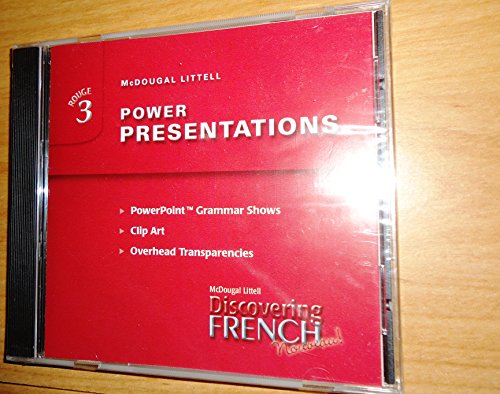 Discovering French Nouveau Power Presentations Cd-rom, Level 3 (9780618345311) by Mcdougal Littel