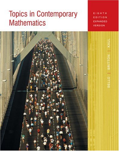 9780618347551: Topics in Contemporary Mathematics : Expanded Version