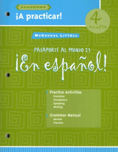 Stock image for en Espaol!: a Practicar! Cuaderno (Workbook) Student Edition Level 4 (Spanish Edition) ; 9780618349319 ; 0618349316 for sale by APlus Textbooks