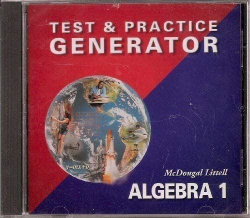 Imagen de archivo de McDougal Littell Algebra 1: Test and Practice Generator CD-ROM a la venta por Save With Sam