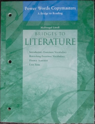 9780618364114: McDougal Littell Language of Literature: Power Words: A Bridge to Reading (copymasters) Level 3
