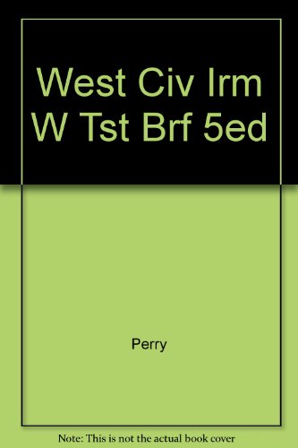 9780618370344: West Civ Irm W Tst Brf 5ed