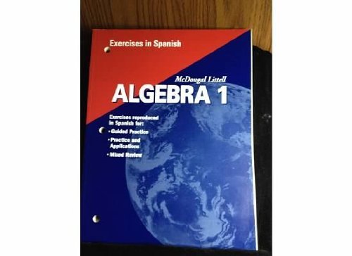 Beispielbild fr Algebra 1, Grades 9-12 Exercises in Spanish: Mcdougal Littell High School Math (Spanish Edition) zum Verkauf von BooksRun