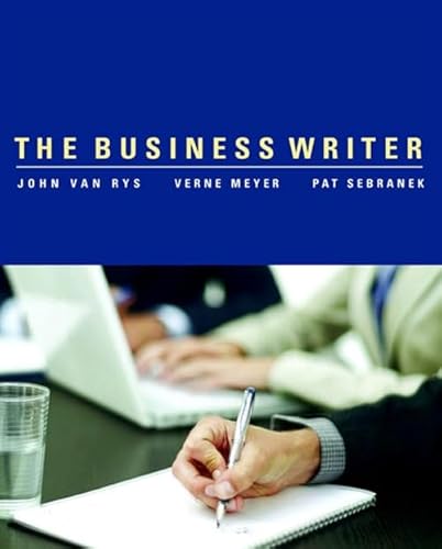 Imagen de archivo de The Business Writer a la venta por Better World Books: West