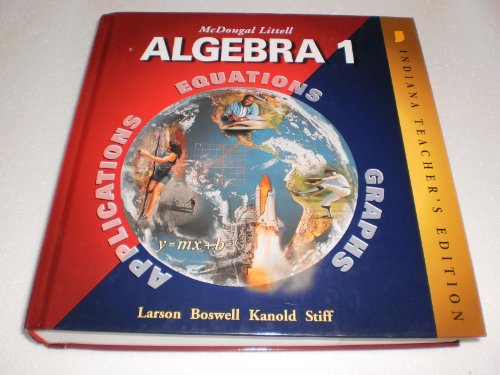 9780618370924: mcdougal-littell-algebra-1-indiana-teacher-s-edition