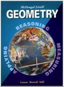 Stock image for Mcdougal Littell High School Math Florida: Student Edition Geometry 2004 (Larson Geometry 2001) ; 9780618371822 ; 0618371826 for sale by APlus Textbooks