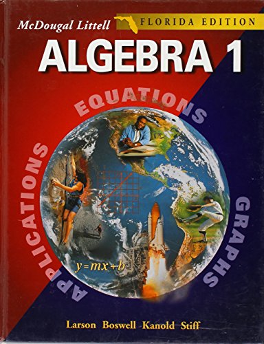 Stock image for Algebra 1, Grades 9-12: Florida Edition (McDougal Littell High School Math) for sale by SecondSale