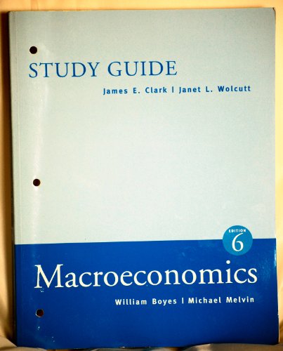 Imagen de archivo de Macroeconomics (Study Guide) a la venta por Wonder Book