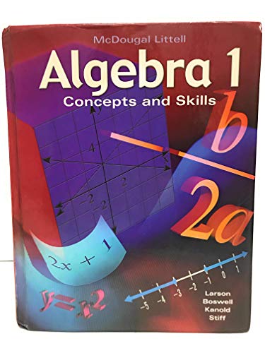 9780618374205: Algebra 1, Grades 9-12 Concepts & Skills: Mcdougal Littell Concepts & Skills