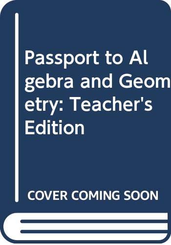 Stock image for Passport to Algebra and Geometry for sale by Better World Books