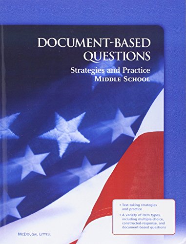 Stock image for McDougal Littell Creating America: Document Based Questions Strategies and Practice:MS Grades 6-8 for sale by Wonder Book