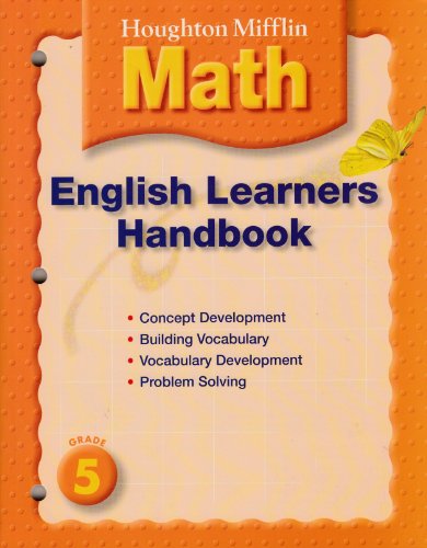 Stock image for Mathmatics, Grade 5 English Learner Handbook: Houghton Mifflin Mathmatics for sale by Idaho Youth Ranch Books