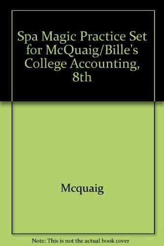 9780618381647: Spa Magic Practice Set for McQuaig/Bille's College Accounting, 8th