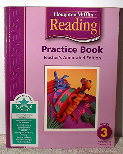 Beispielbild fr Houghton Mifflin Reading: Pract Book Tae Lv3 Volume 1 zum Verkauf von Better World Books