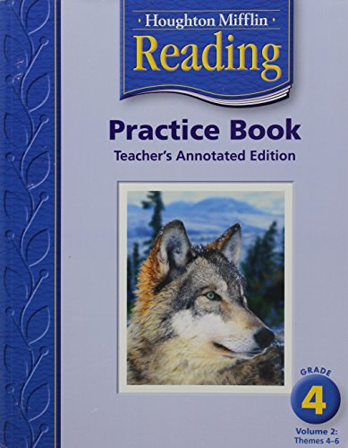 9780618384891: Houghton Mifflin Reading Practice Book - Teacher's Edition: Grade 4 Volume 2