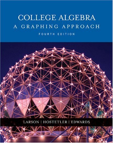 Beispielbild fr College Algebra: A Graphing Approach zum Verkauf von Campus Bookstore