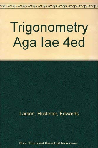 Stock image for Trigonometry Aga Iae 4ed for sale by HPB-Red