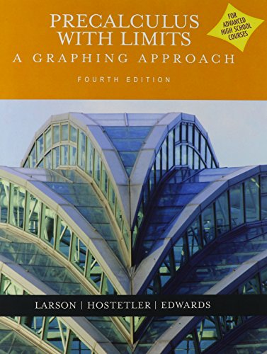 Imagen de archivo de Precalculus With Limits: A Graphing Approach (Advanced Placement Version) 4th Edition a la venta por SecondSale