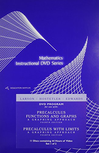 9780618394876: DVD for Larson/Hostetler/Edwards' Precalculus with Limits: A Graphing Approach, 4th (Houghton Mifflin Mathematics Instructional Dvd Series)
