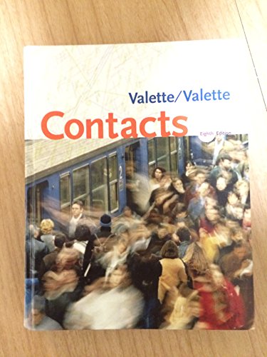Contacts: Langue et culture franÃ§aises 8th edition (9780618395781) by Valette, Jean-Paul; Valette, Rebecca M.