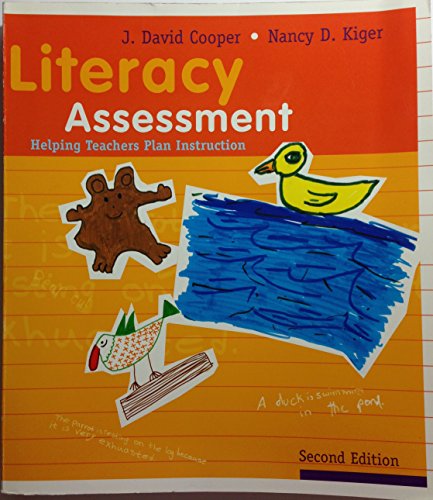 Beispielbild fr Literacy Assessment : Helping Teachers Plan Instruction zum Verkauf von Better World Books