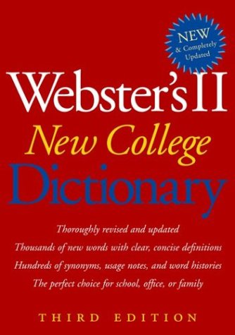 Beispielbild fr Webster's II New College Dictionary zum Verkauf von Better World Books