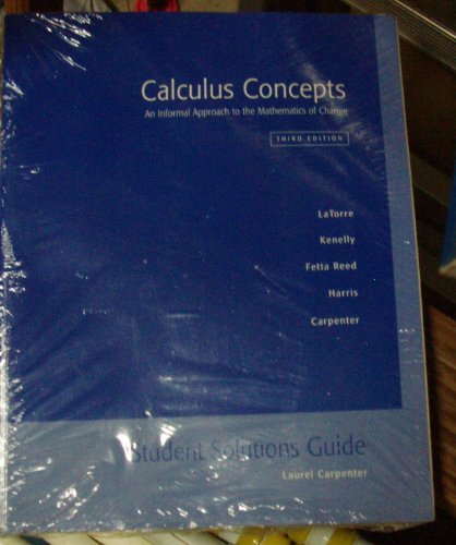 Stock image for Calculus Concepts: An Informal Approach To The Mathematics Of Change for sale by HPB-Ruby