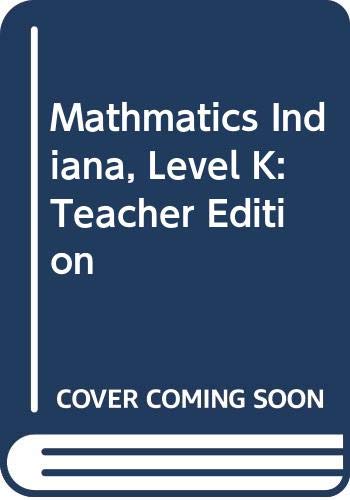 Stock image for Houghton Mifflin Math Grade K Indiana Edition Teacher's Edition Volume 1 for sale by Allied Book Company Inc.