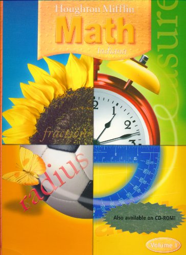 Houghton Mifflin Mathmatics Indiana: Teacher's Edition Level 5 Volume 1 2005 (9780618403059) by HOUGHTON MIFFLIN