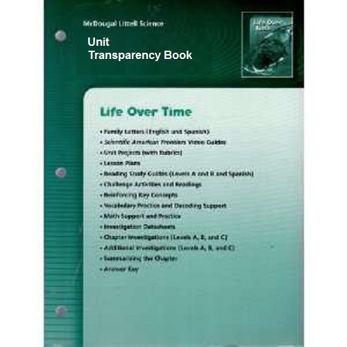 9780618406210: McDougal Littell Science: Life Over Time: Unit Transparency Book