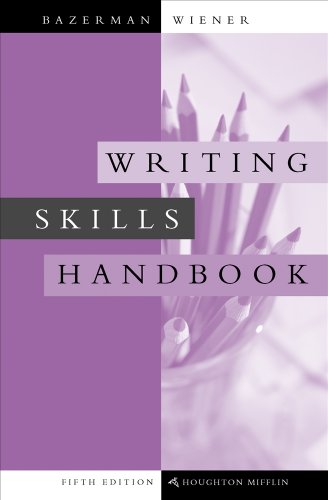 Beispielbild fr Writing Skills Handbook zum Verkauf von HPB-Red