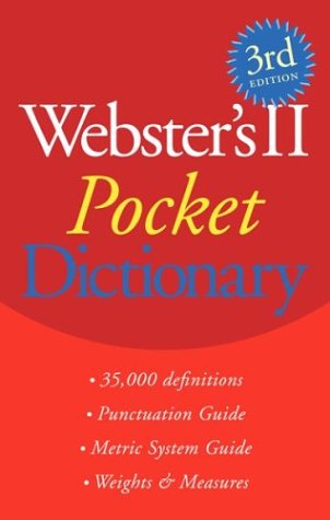 9780618406906: Webster's Ii Pocket Dictionary