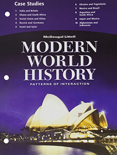 9780618409839: World History Case Studies Grades 9-12 Modern World History: McDougal Littell World History: Patterns of Interaction