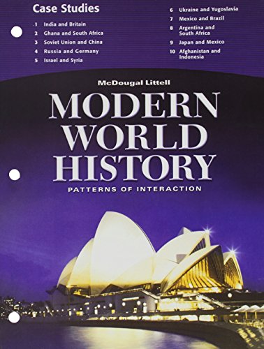 Stock image for McDougal Littell World History: Patterns of Interaction: Case Studies Student Edition Grades 9-23 Modern World History for sale by ThriftBooks-Dallas