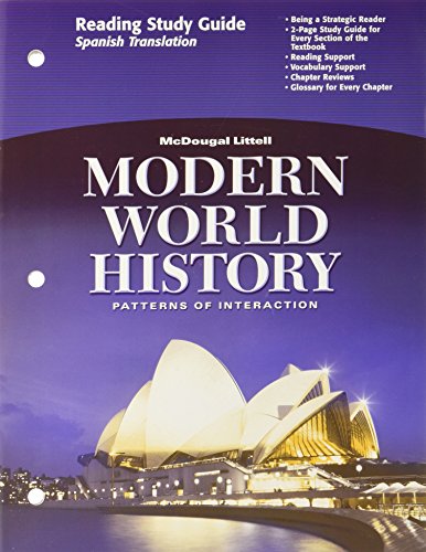 9780618409921: Modern World History, Grades 9-12 Patterns of Interaction-Reading Study Guide: Mcdougal Littell World History Patterns of Interaction