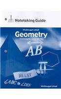 9780618410637: Geometry, Grade 10 Notetaking Skilss: Mcdougal Concepts & Skills Geometry