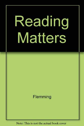 Imagen de archivo de Reading Matters a la venta por HPB-Emerald